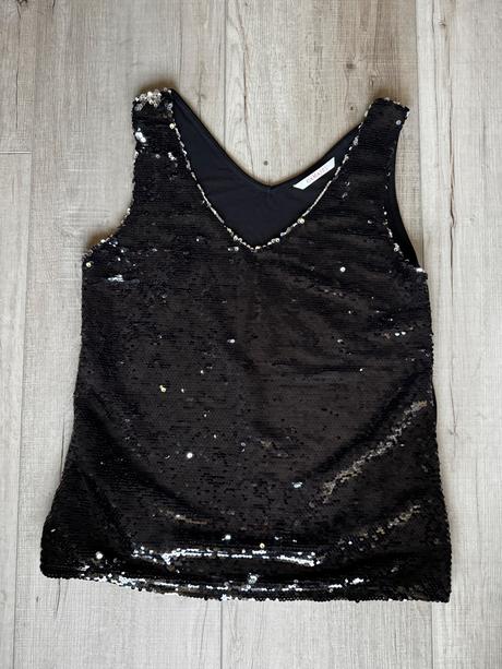 Elegantne tielko s trblietkami, s