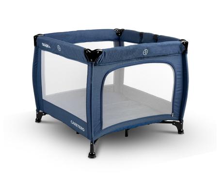 Caretero detská skladacia ohrádka quadra blue, šírka (cm): 80,dĺžka (cm): 80
