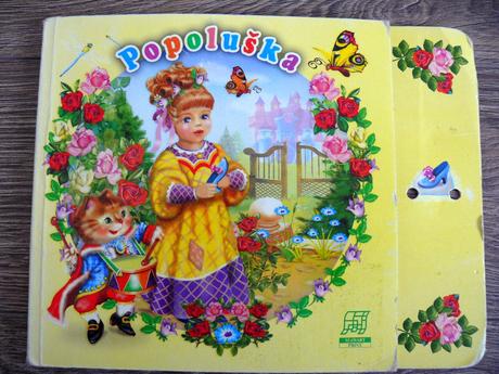 Kniha - leporelo - popoluška - krásne ilustrácie, 