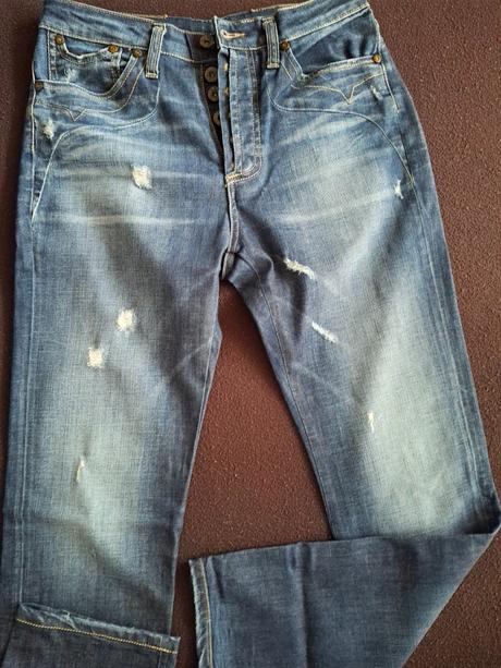 Dámske tmavomodré rifle., 36