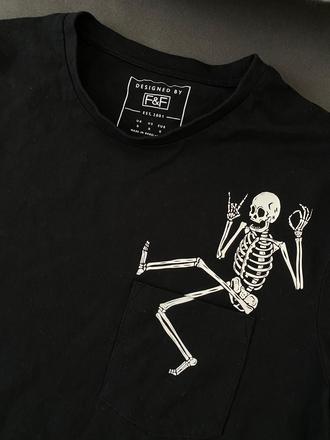 Tričko s kostrou, f&f,s