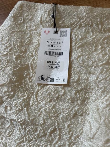 Nenosené sukňa s visačkou pc 36 eur, zara,s