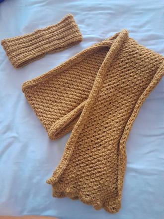 Čelenka a šál set, 