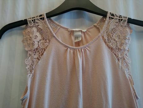Dámsky ružový top, h&m, xs, h&m,xs