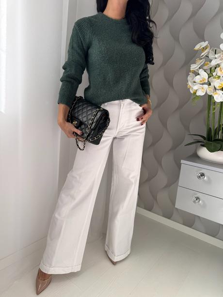 Marks&spencer - olivový sveter, marks & spencer,s