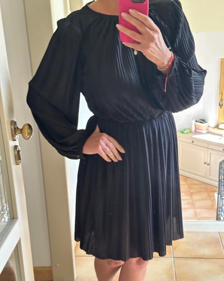 Plisovane šaty, h&m,s