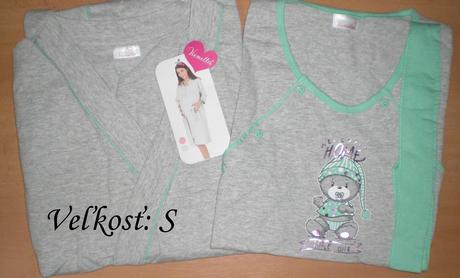 Kojenecká nočná košeľa so županom, vienetta secret,l / m / s / xl