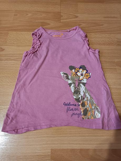 Dievčenské tričko bez rukávov, lupilu,110