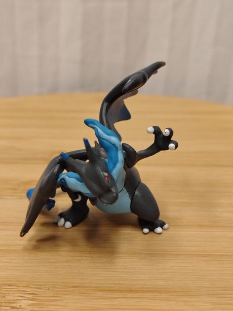Figúrka pokémon mega charizard x pohyblivá, 6 cm, 
