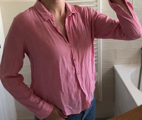 Ružová košeľa s/36, s