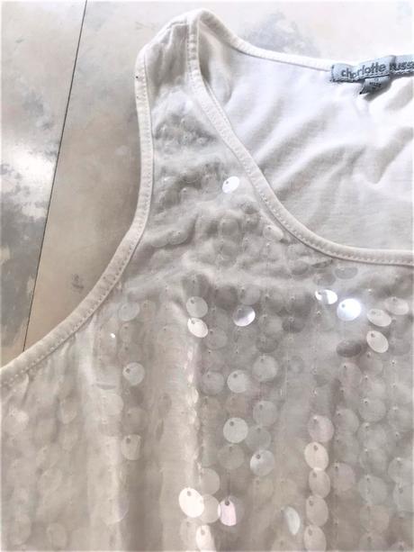 Tričko s perleťovými flitrami, s