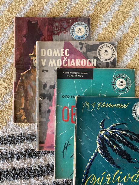 Dobrodružné romány 4ks vyd.1959,