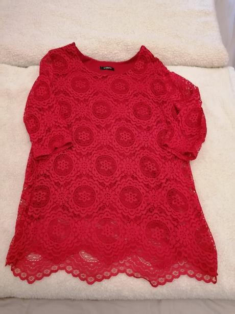 Čipkované predĺžené tricko, xl