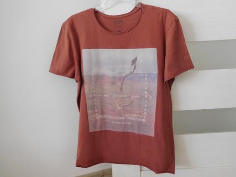 Tričko bavlnené m, v hnedej farbe,, m