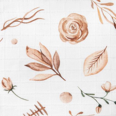 Bocioland  bambusová plienka 75x75cm boho kvety, 