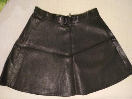 Kožená a-čková sukňa, american eagle,xs