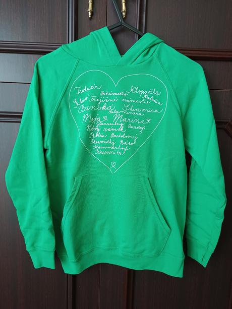 Zelená detská bunda, 128