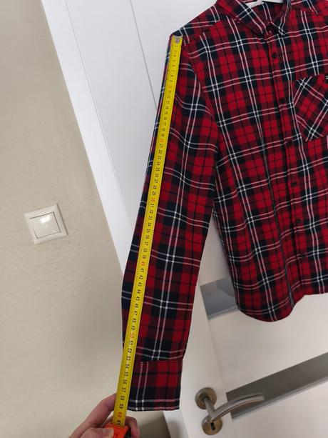Košeľa károvaná, h&m,164