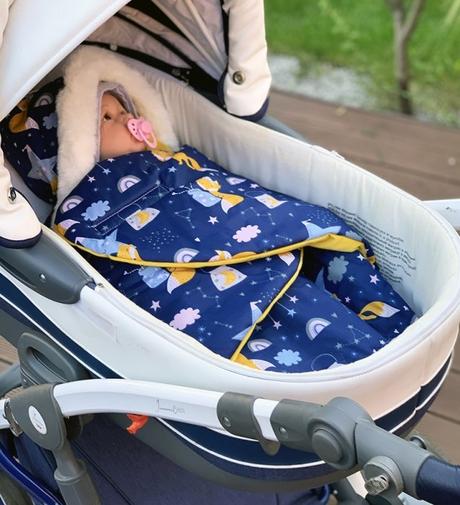 Zavinovací fusak s kožušinkou škriatok, dĺžka 85 c, nellys