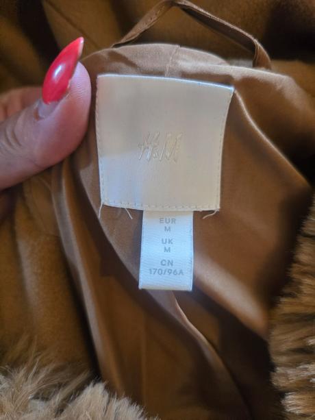 Hnedý kabat, h&m,m