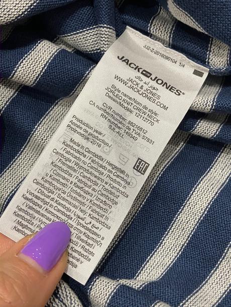 Pánsky pásikavý sveter jack&jones (s), s