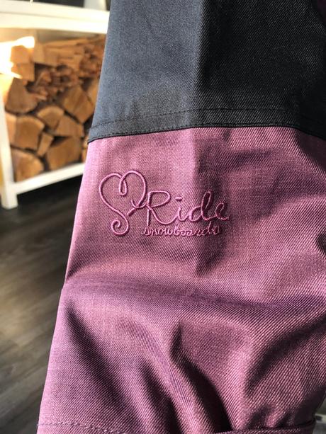 Zimná snowboardová bunda ride bordová, s