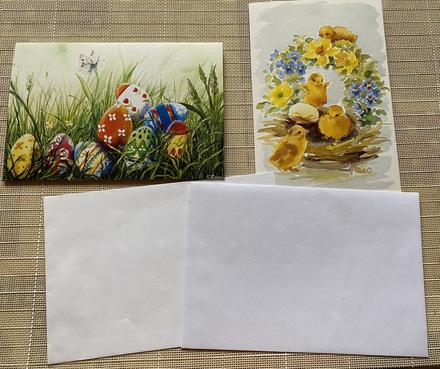 Pohľadnice s obálkou - veľká noc, 