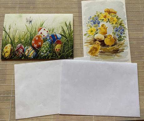 Pohľadnice s obálkou - veľká noc, 