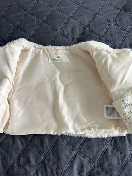 Kožušinové bolerko v. 122/128, h&m,122