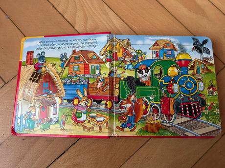Vláčik a zvieratká v lese - s puzzlami,