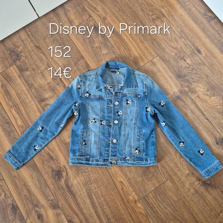 Rifľová bunda mickey, primark,152
