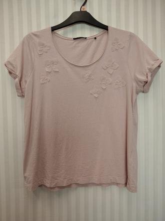 Dámsky ružový top s kvetinkami, zero, xl, xl