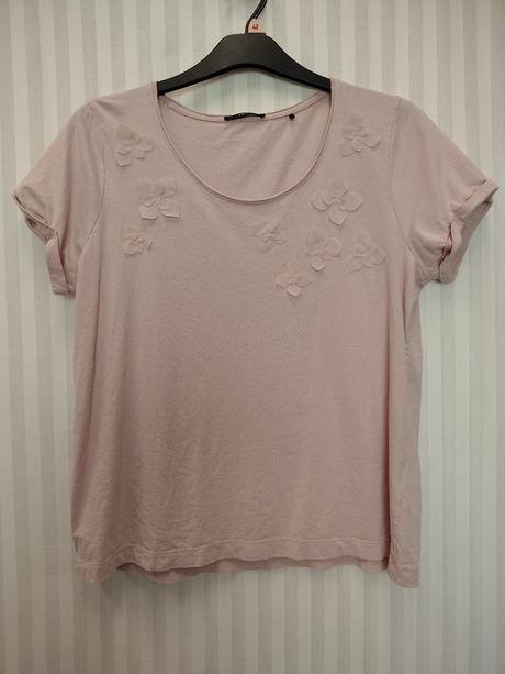 Dámsky ružový top s kvetinkami, zero, xl, xl