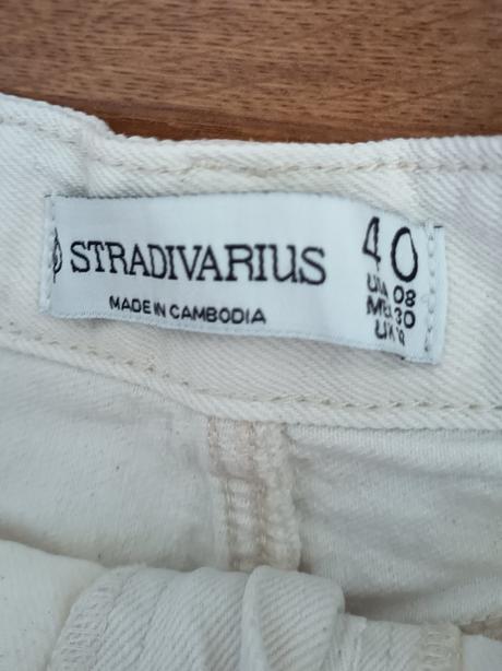 Riflové šortky s vysokým pásom stradivarius, stradivarius,l