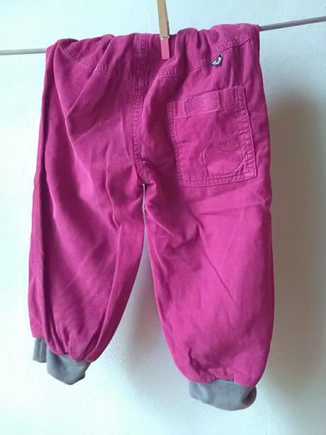 Dvojvrstvové nohavice, menčestráky, 98