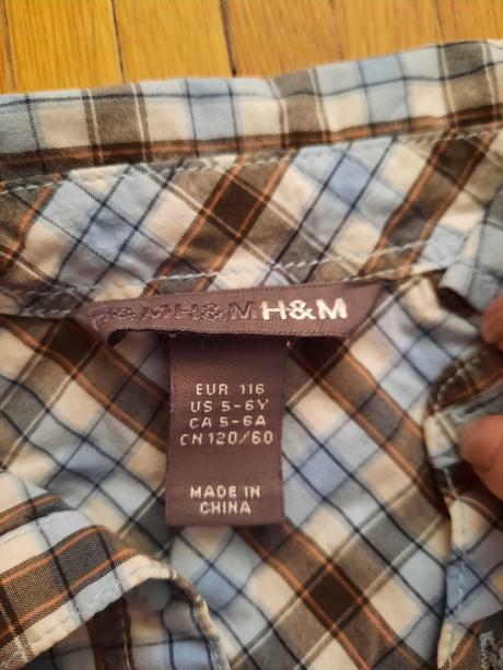 Chlapčenská košeľa, h&m,116