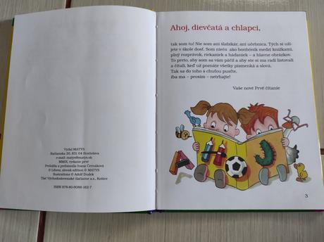 Kniha prvé čítanie, 