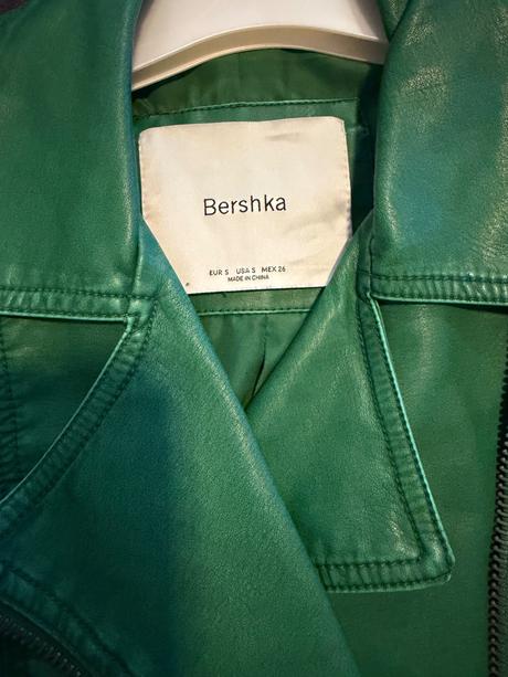 Koženková bunda, bershka,s