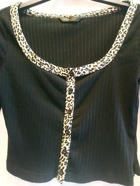 Dámsky čierny crop top, shein, xs, xs