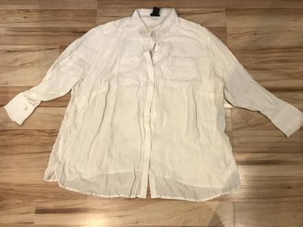 Biela elegantná blúzka, 60