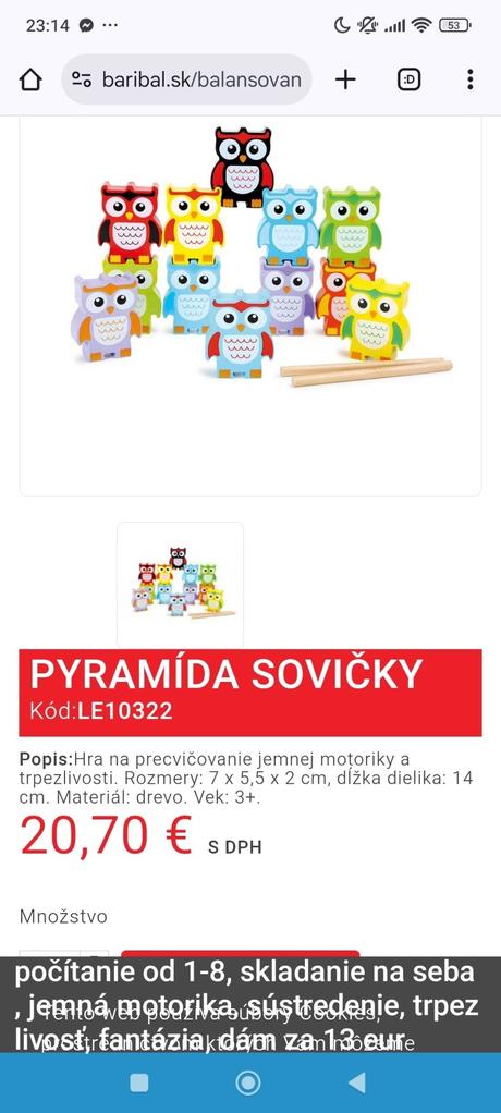 Pyramída zo sovičiek,