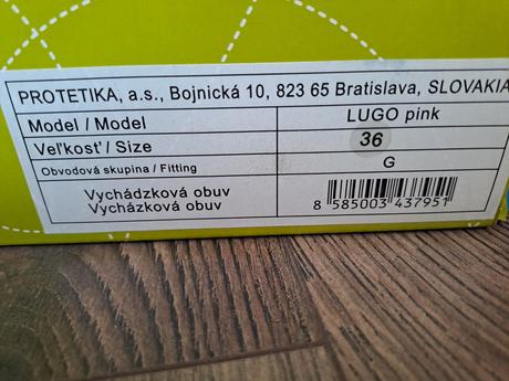 Tenisky protetika lugo pink, protetika,36