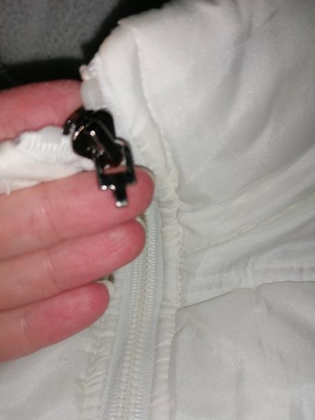 Zimná biela bunda, s