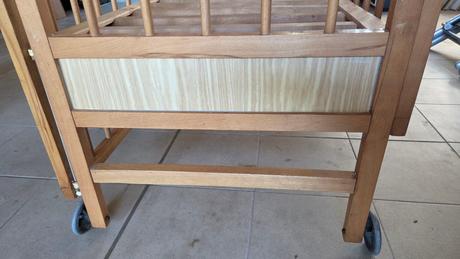 Detská drevená postieľka, šírka (cm): 120,dĺžka (cm): 60