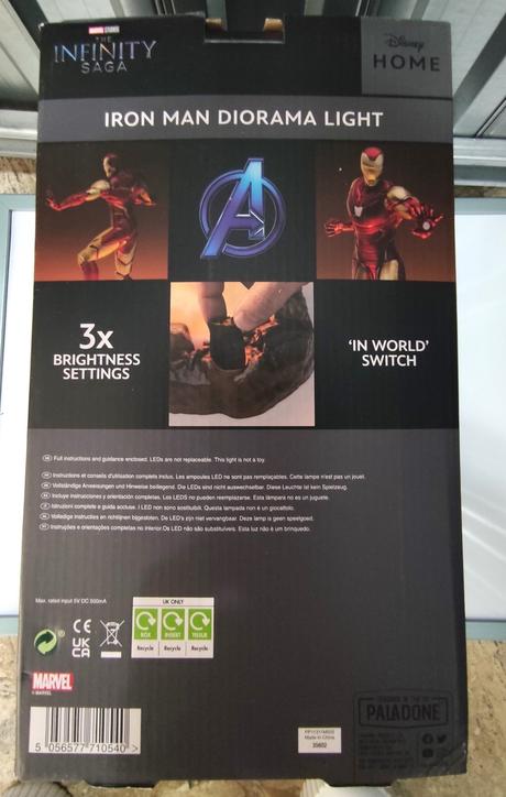 Marvel iron man diorama light led lampa / soška,