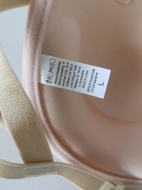 Úplne nová podprsenka push up bez ramienok, l