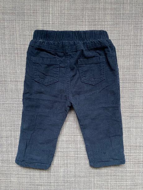 F&f menčestrové zateplené nohavice modré 68, f&f,68