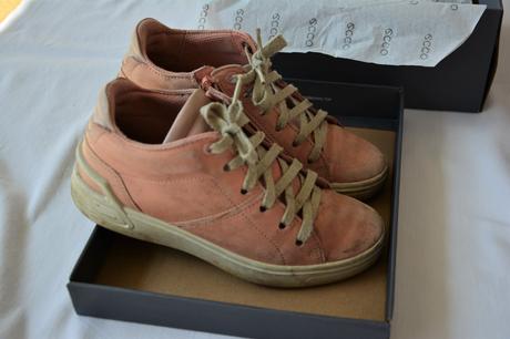 Vysoké kožené tenisky ecco, ecco,33