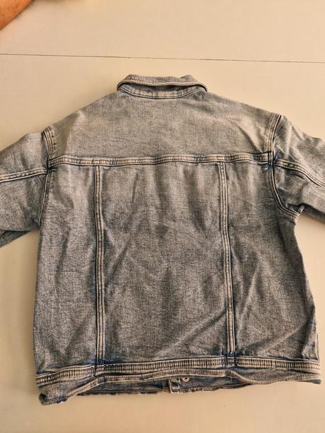 Rifľová bunda, h&m,140