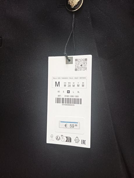 Krásne predĺžené sako zara, zara,m